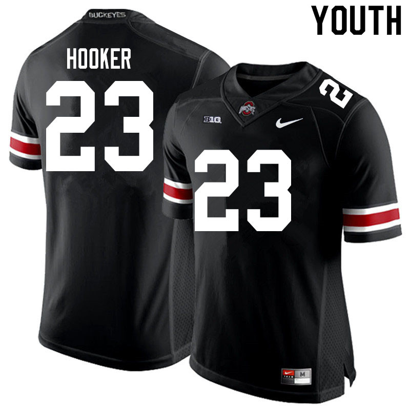 Ohio State Buckeyes Marcus Hooker Youth #23 Black Authentic Stitched College Football Jersey